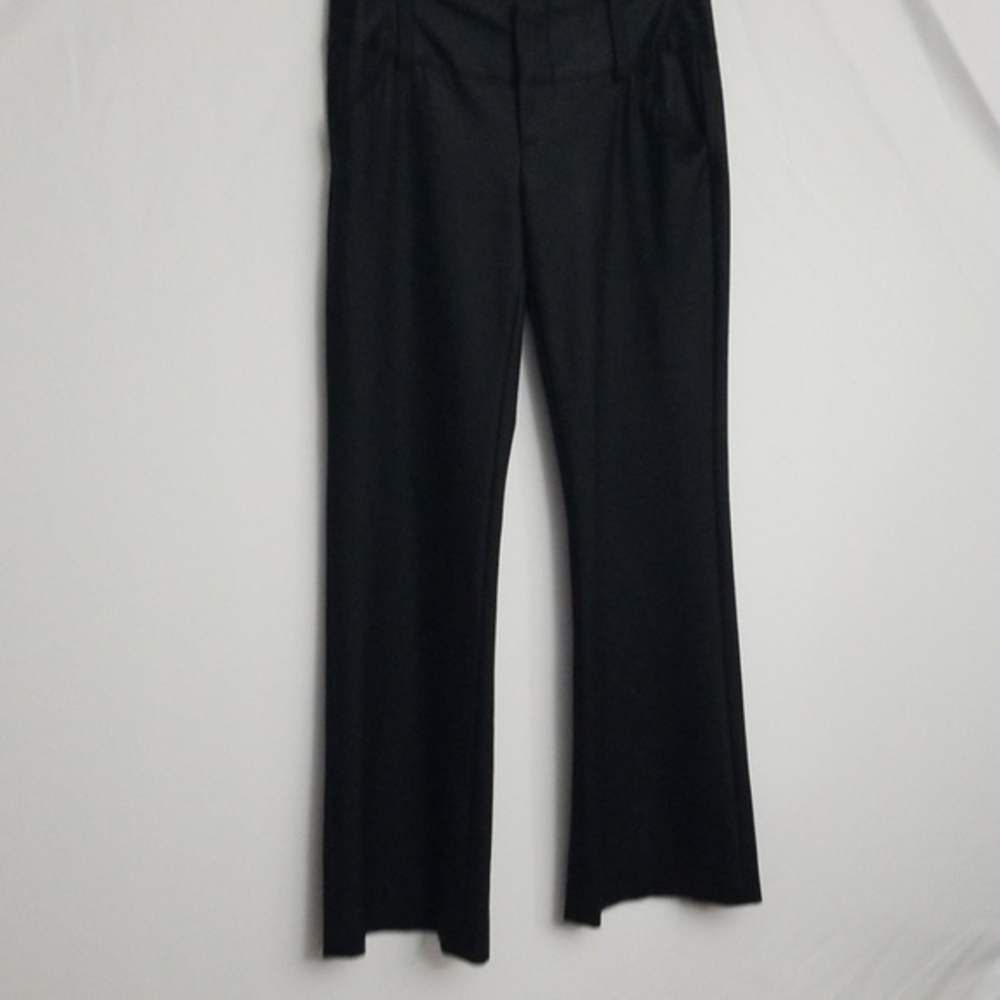 NWOT Alice + Olivia Wool Flared Dress Pants 4 BLK